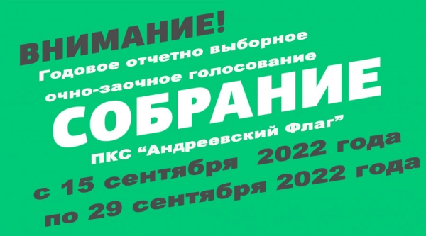 Очно-Заочное Голосование ПКС "АФ" 2022г.